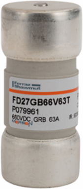 Protistor 27x60 gR Cylindrical Fuse-Link 660VDC 63A with Clip Mounting