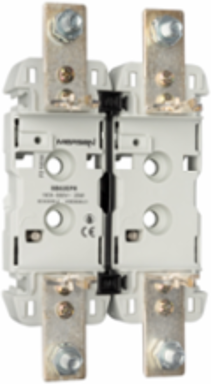 NH Plastic Fuse Base, 2-Pole, 160 A, DIN Rail Mounted, Silver-Plated Contacts