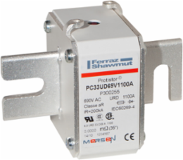 Protistor® SB aR Fuse-Link, Size 33, 1100A, 690VAC, Ceramic Body, DIN Type Blades