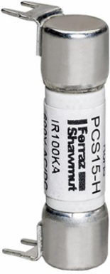 Fast-Acting 15A 600V Midget Fuse with Double Hole Mount and PC Board Compatibility