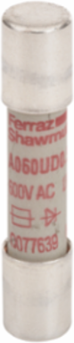 Protistor 10x38 Cylindrical Fuse 600V 0.5A aR Class Ceramic Body