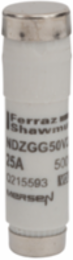 D Fuse-Link NDZ 25A 500VAC Ceramic Body Yellow