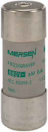Cylindrical Fuse-Link aM 690VAC 22x58, 8A, Ceramic Body, 120 kA Breaking Capacity