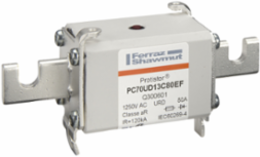 Protistor Size 70 aR Ultra-Fast Acting Fuse, 80 A, 1250 V, Silver-Plated Copper