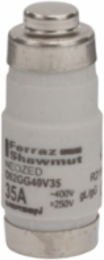 Neozed D0 Fuse-Link gG, 400VAC, Clip Mount, 35A, Black, Ceramic Body