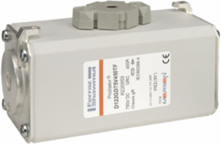 Protistor SB Fuse-Link 750VDC Size 122 450A Grit 63.5 A²s Ceramic Construction