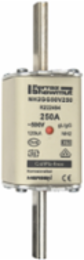 NH Fuse-Link gG 500VAC Size 2 250A Double Indicator, Silver-Plated Copper Contact