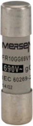 Cylindrical Fuse-Link gG 690VAC 10x38, 1A, Ceramic Body, 120kA Breaking Capacity