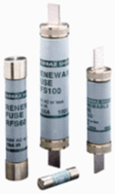 Fast-Acting Renewable Fuse, 2-600 A, 250 VAC, Cylindrical Design