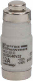 Neozed D0 Fuse-Link gG, 400V, D02, 32A, Ceramic, 0.59 Inch Diameter, Black