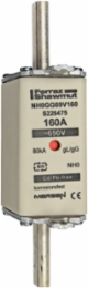 NH Fuse-Link gG 690V 160A Size 0 Double Indicator, Silver-Plated Copper