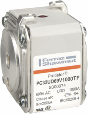 Protistor Square Body Fuse-Link, Size 32, 1000A, 690VAC, aR Speed Characteristic
