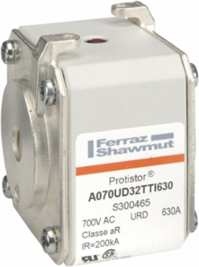Protistor 32 aR Ultra-Fast Acting Fuse Link, 630A, 690V, Silver-Plated Brass