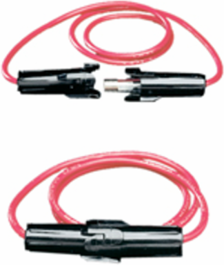 In-line Fuseholder 1-1/4 Inch x 1/4 Inch with FSFE Fast-Acting Fuse, 4-20 A, Thermoplastic