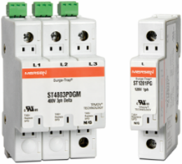 SPD - Modular ST Series 480V L-L VPR 3000V L-L MCOV 550V 50 kA 3-pole Visual