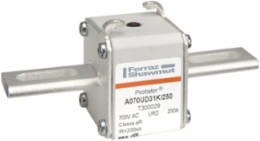Square Body High-Speed Fuse Protistor® Size 31 aR 690VAC IEC 700VAC UL 250A With Striker Slotted Blades short