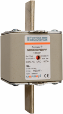 Protistor Size 3 NH3 Fuse-Link, 800 A, 690 V, Ultra Fast Acting