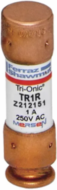 Tri-Onic® 250V 1A Time-Delay Class RK5 Fuse, 0.56 Inch Diameter, 200 kA Breaking Capacity