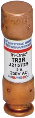 Fuse Tri-Onic 250V 2A Time-Delay Class RK5 with Copper Ferrule Terminal