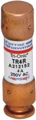 Fuse Tri-Onic® 250V 4A Class RK5 Time-Delay, 0.56 Inch Diameter, PolyTube Body