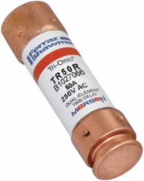 Fuse Tri-Onic® Time-Delay 250V 50A Class RK5, 3 Inch Length, Copper Terminal