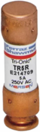 Tri-Onic® 250V 5A Time-Delay Class RK5 Fuse, 2 Inch Length, 0.56 Inch Diameter, 200 kA I.R.