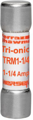 Fuse Tri-Onic® 250V Time-Delay Midget Fuse 1.25A, 1-1/2" x 13/32" Dimensions