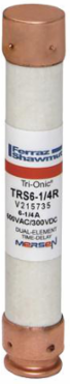 600V 6.25A Time-Delay Class RK5 Fuse, PolyTube Body, 5 Inch Length