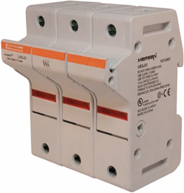 UltraSafe™ 600V 30A 3-pole Fuse Holder with Indicator Lights