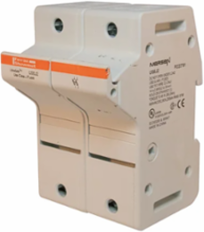 n US6J Fuse Holder 600V 60A Class J 2-Pole DIN Rail Mount, Finger-Safe, Polyamide Body