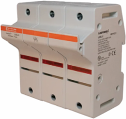 UltraSafe™ 3-Pole Fuse Holder 600V 60A Class J with DIN Rail Mount