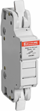 UltraSafe Fuse Holder 600V 30A Midget 3-pole with Light Indicator and Cage Clamp