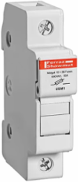 UltraSafe™ 800V 30A Midget 1-Pole Finger-Safe Fuse Holder, DIN Rail Mount