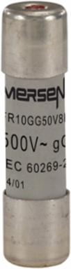 gG Cylindrical Fuse-Link 10x38 Inch 500VAC 8A with Indicator and Silver-Plated Contacts
