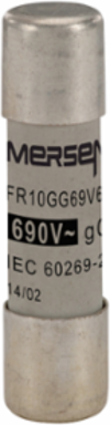 Cylindrical Fuse-Link 10x38 Inch 6A 690VAC Ceramic Body