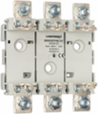 NH Fuse Base 3-Pole 160A 440V AC/DC with Screw Connections