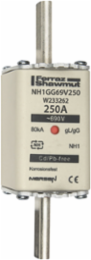NH Fuse-Link gG, 690VAC, Size 1, 250A, Double Indicator/Live Tags