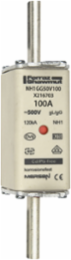 NH Fuse-Link 500VAC Size 1 100A Double Indicator, Ceramic Body