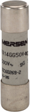 Cylindrical Fuse-Link gG 500VAC 14x51, 40A, 120kA Breaking Capacity, Ceramic Body