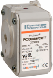 Protistor® 33 aR High-Speed Fuse, 690VAC, 630A, Silver-Plated Brass