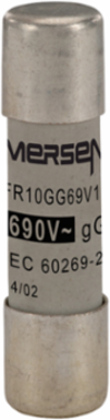 Cylindrical Fuse-Link gG 10x38 Inch 10A, 690V, Ceramic Body, 120kA Breaking Capacity