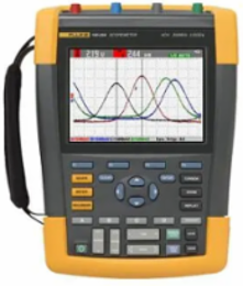 FLUKE-190-504-III SCOPEMETER 4 CHANNEL 500MHZ COLOR WITH 1 YR PREMIUM CARE STD