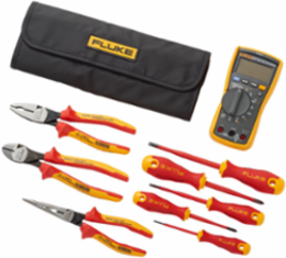 Fluke 117 Electrician's Multimeter plus insulated hand tools starter kit IB117K