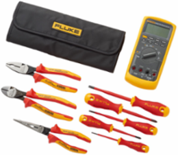 Fluke 87V Industrial Multimeter plus insulated hand tools starter kit IB875K