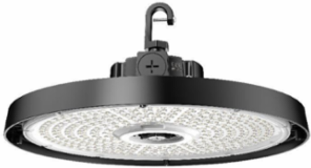 Round LED Highbay, 15,000/18,000/21,000 Selectable Lumens, 4000/5000K Selectable CCT 80 CRI,120-347V, 0-10V dimming