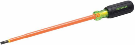 Insulated Cabinet Tip Screwdriver 3/16 Inch x 8 Inch, 1000V AC Rating