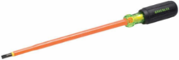 Insulated Cabinet Tip Screwdriver 3/16 Inch x 8 Inch, 1000V AC Rating