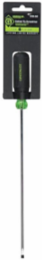 Heavy Duty Flat Blade Screwdriver 3/16 Inch Tip, 10 Inch Shank Length, Black Phosphate Tips