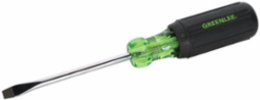 Heavy Duty Flat Blade Screwdriver, 1/4 Inch Tip, 4 Inch Shank, 8-11/32 Inch Overall Length