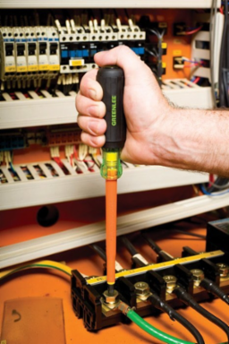 Insulated Phillips Screwdriver #3 x 6 Inch, 1000V AC Rating, Black Phosphate Tip